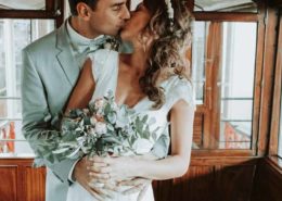 Braut-und-Braeutigam-auf-der-Hochzeit