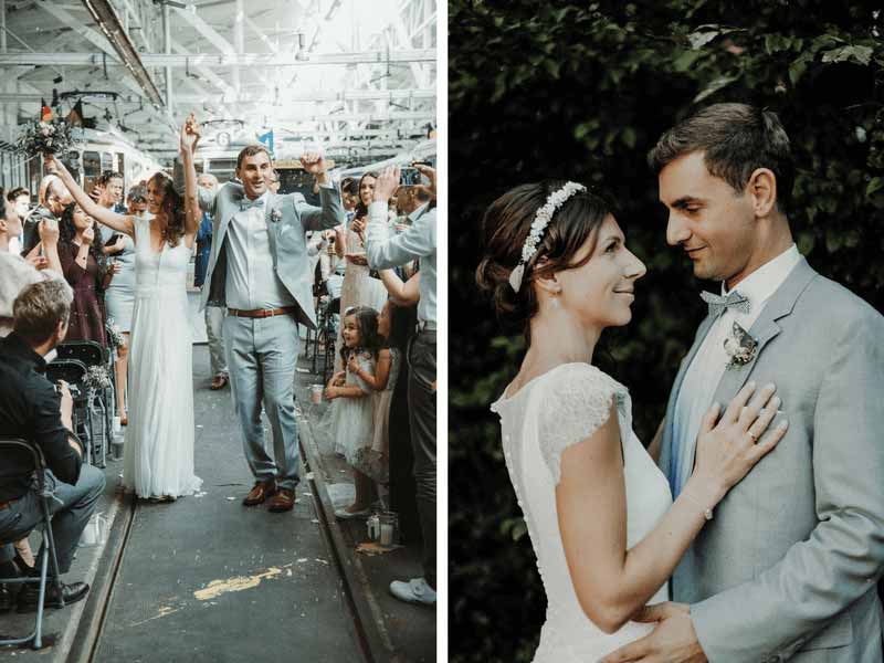 Braut-und-Bräutigam-auf-Hochzeit